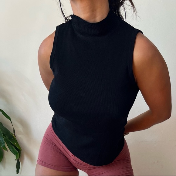 Vintage mock turtleneck sleeveless knit - Picture 6 of 6